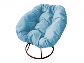Кресло Пончик без ротанга голубая подушка в Александровске - aleksandrovsk.magazinmebel.ru | фото
