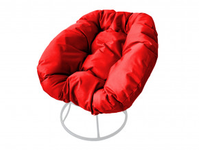 Кресло Пончик без ротанга красная подушка в Александровске - aleksandrovsk.magazinmebel.ru | фото