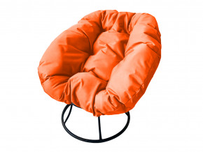 Кресло Пончик без ротанга оранжевая подушка в Александровске - aleksandrovsk.magazinmebel.ru | фото
