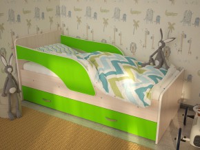 Кровать детская Максимка млечный дуб-лайм в Александровске - aleksandrovsk.magazinmebel.ru | фото