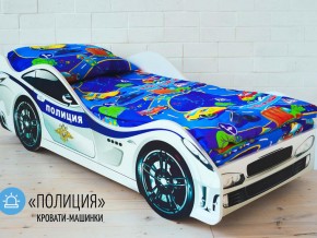 Кровать детская машина Полиции в Александровске - aleksandrovsk.magazinmebel.ru | фото