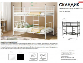 Кровать двухъярусная Скандик 42.20-01 в Александровске - aleksandrovsk.magazinmebel.ru | фото - изображение 2