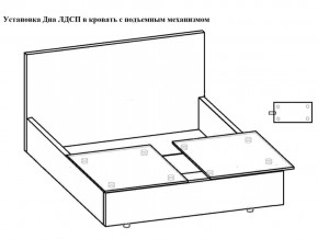 Кровать Феодосия норма 180 с механизмом подъема и дном ЛДСП в Александровске - aleksandrovsk.magazinmebel.ru | фото - изображение 5